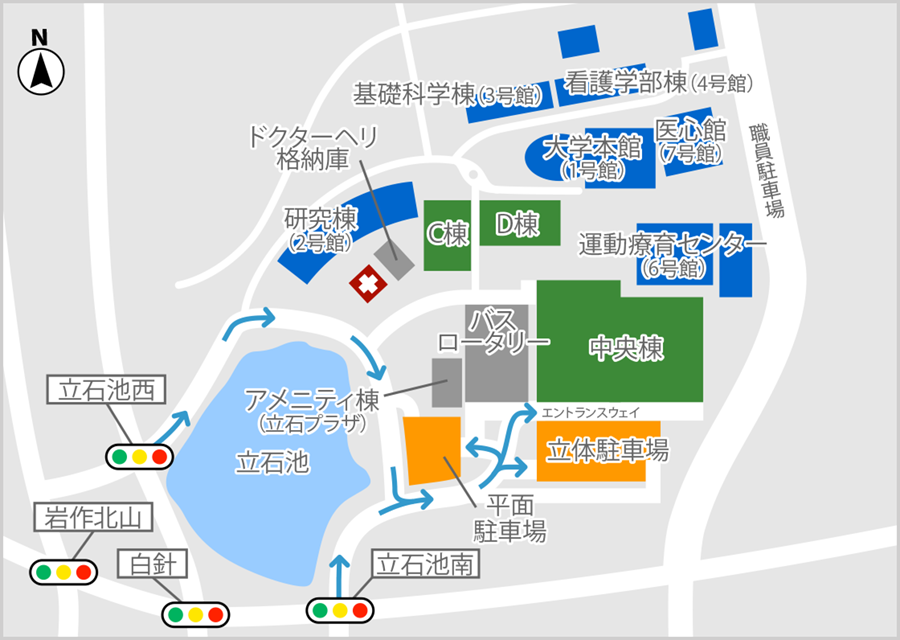 愛知医科大学（病院）近隣図